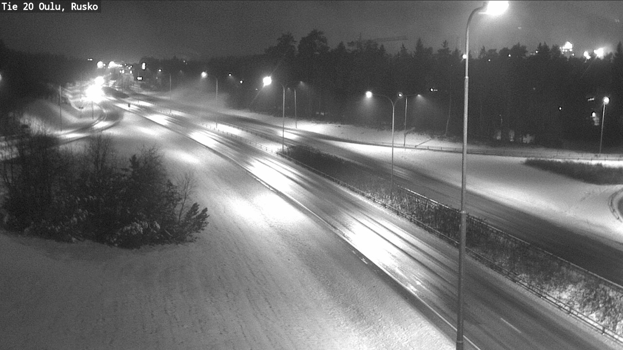 Weather Camera Image Väg 20 Uleåborg, Rusko, Oulu, Pohjois-Pohjanmaa
