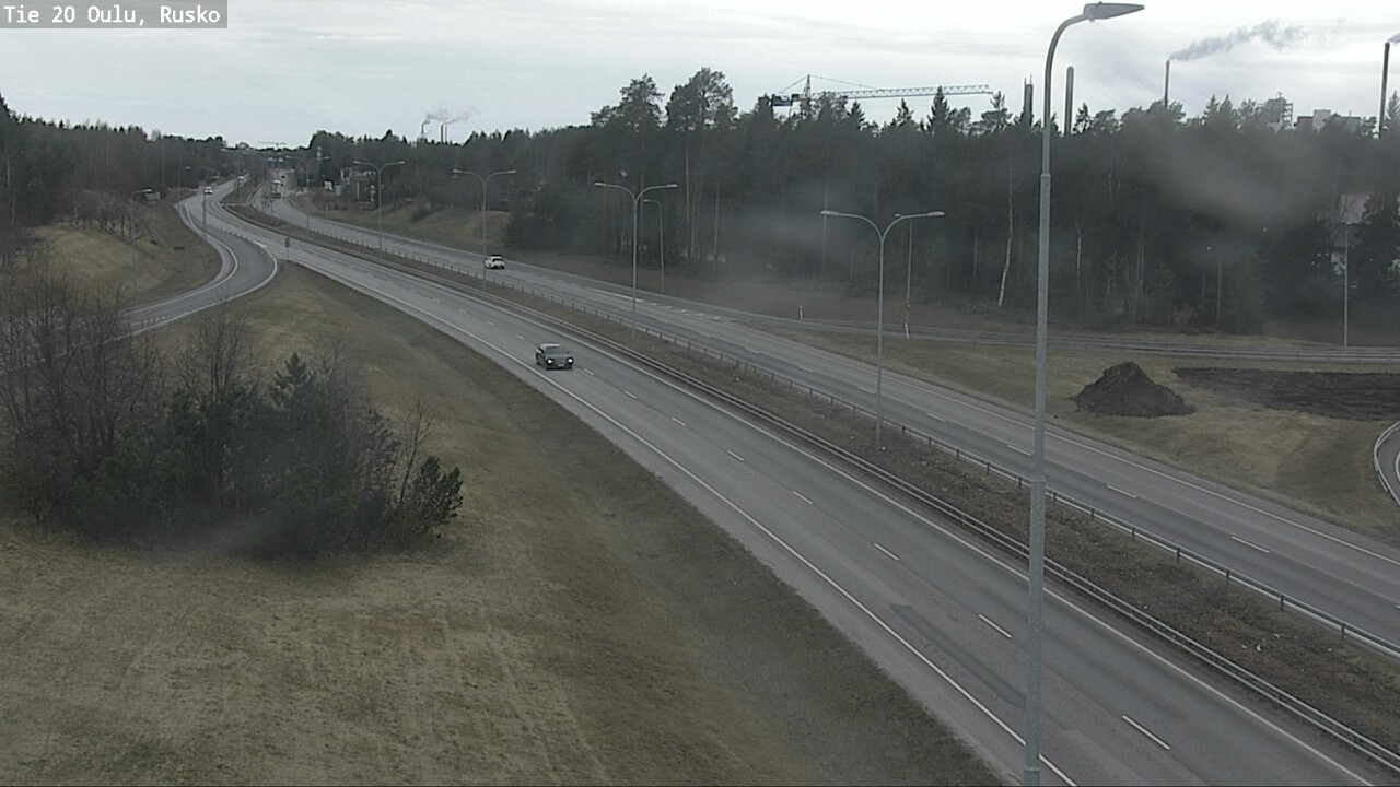 Weather Camera Image Road 20 Oulu, Rusko, Oulu, Pohjois-Pohjanmaa