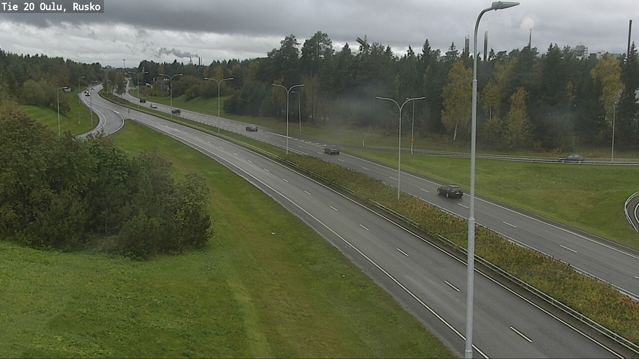 Weather Camera Image Väg 20 Uleåborg, Rusko, Oulu, Pohjois-Pohjanmaa