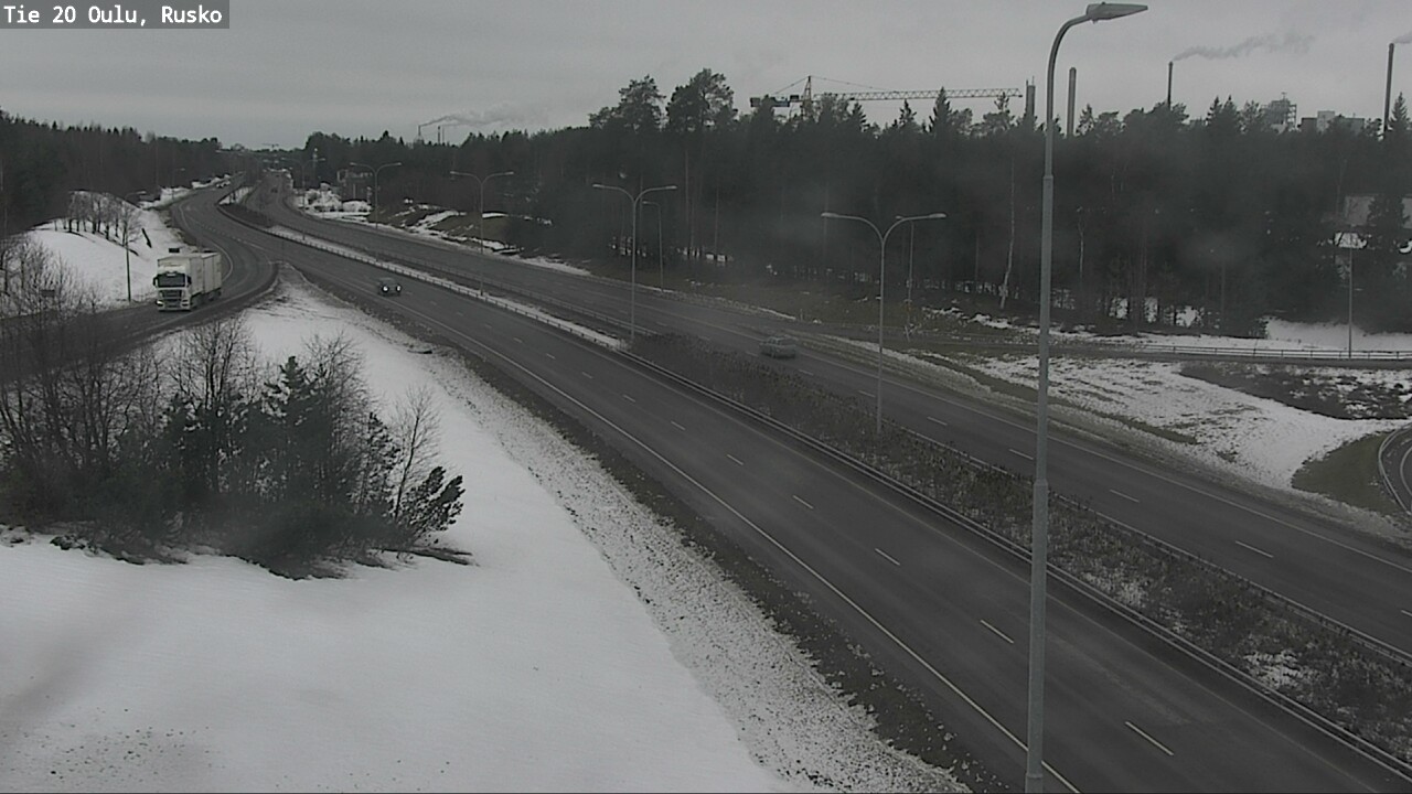 Weather Camera Image Road 20 Oulu, Rusko, Oulu, Pohjois-Pohjanmaa