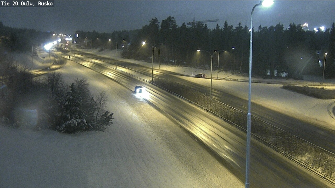Weather Camera Image Väg 20 Uleåborg, Rusko, Oulu, Pohjois-Pohjanmaa