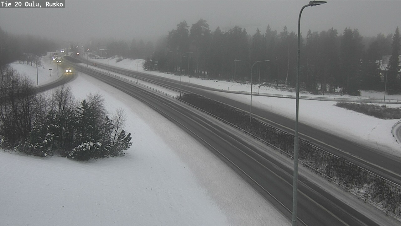 Weather Camera Image Väg 20 Uleåborg, Rusko, Oulu, Pohjois-Pohjanmaa