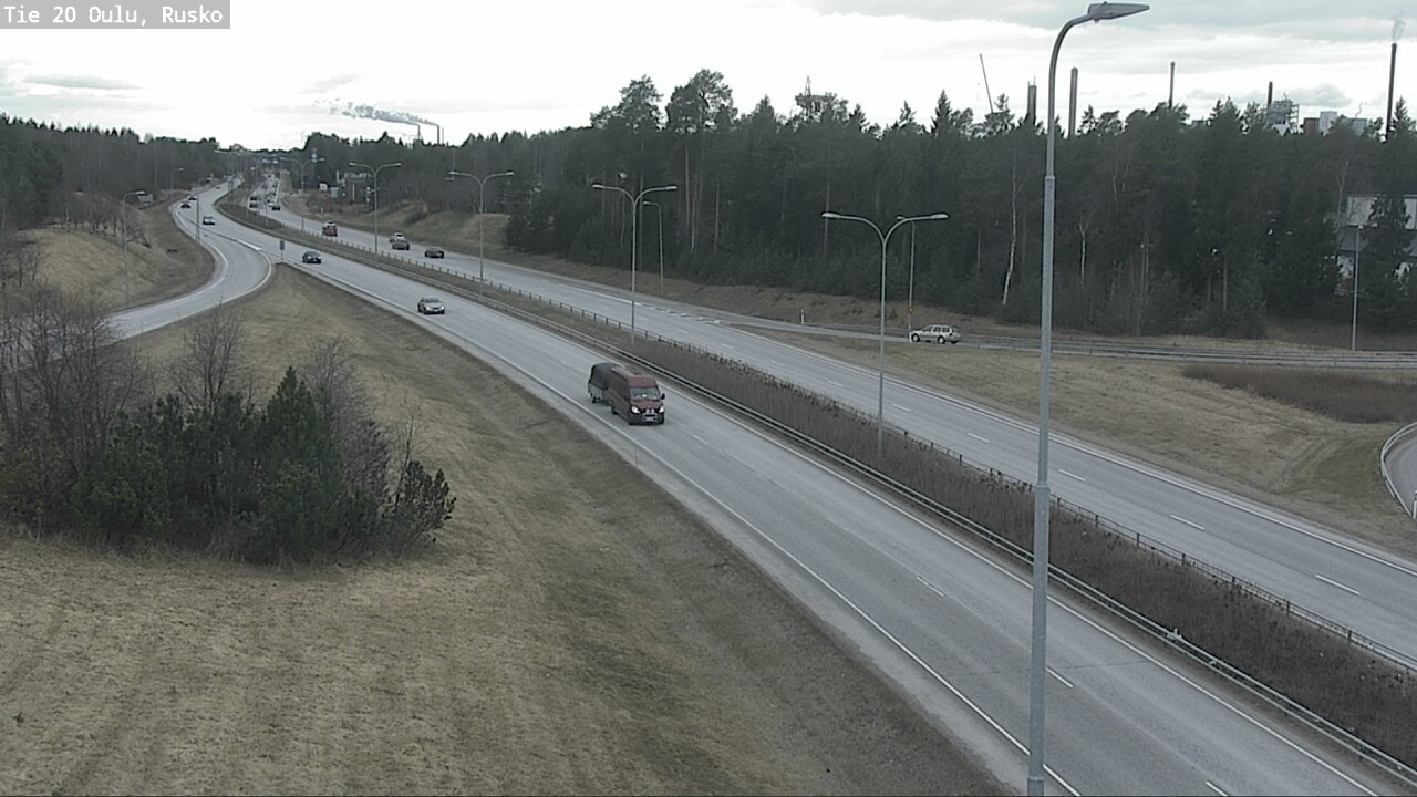 Weather Camera Image Road 20 Oulu, Rusko, Oulu, Pohjois-Pohjanmaa