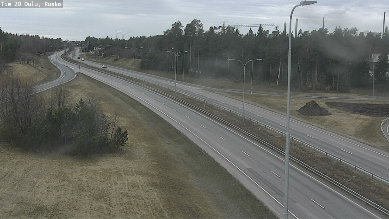 Weather Camera Image Väg 20 Uleåborg, Rusko, Oulu, Pohjois-Pohjanmaa