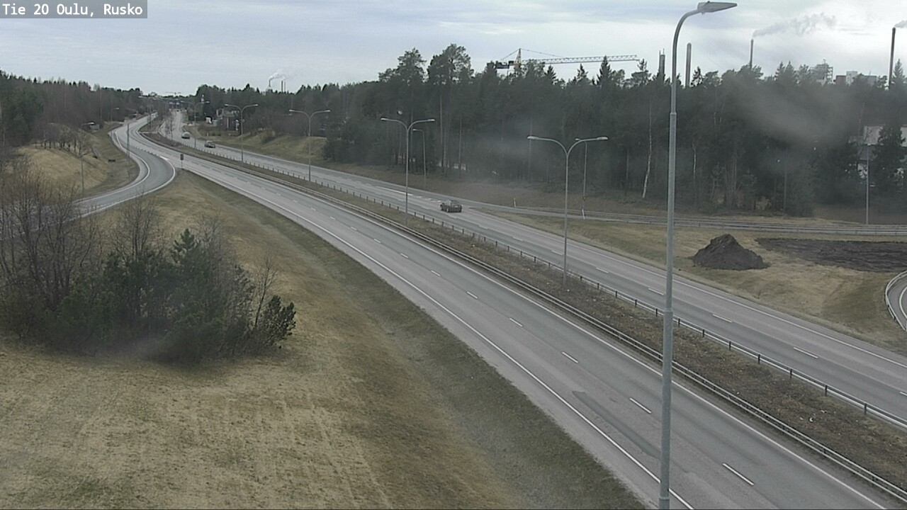 Weather Camera Image Road 20 Oulu, Rusko, Oulu, Pohjois-Pohjanmaa