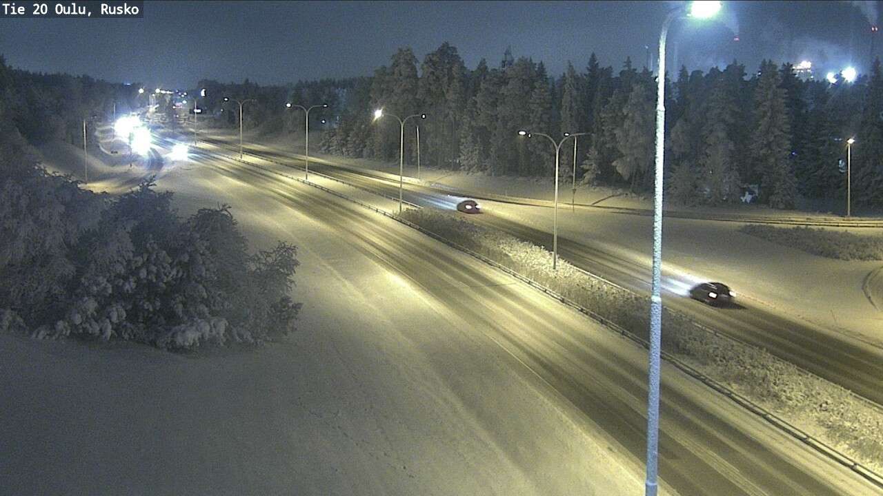 Weather Camera Image Road 20 Oulu, Rusko, Oulu, Pohjois-Pohjanmaa