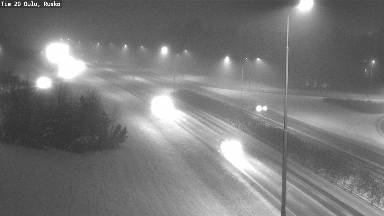 Weather Camera Image Väg 20 Uleåborg, Rusko, Oulu, Pohjois-Pohjanmaa
