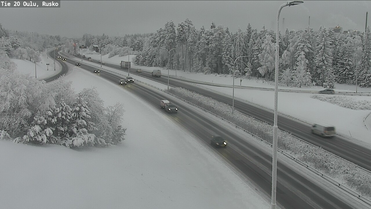 Weather Camera Image Road 20 Oulu, Rusko, Oulu, Pohjois-Pohjanmaa