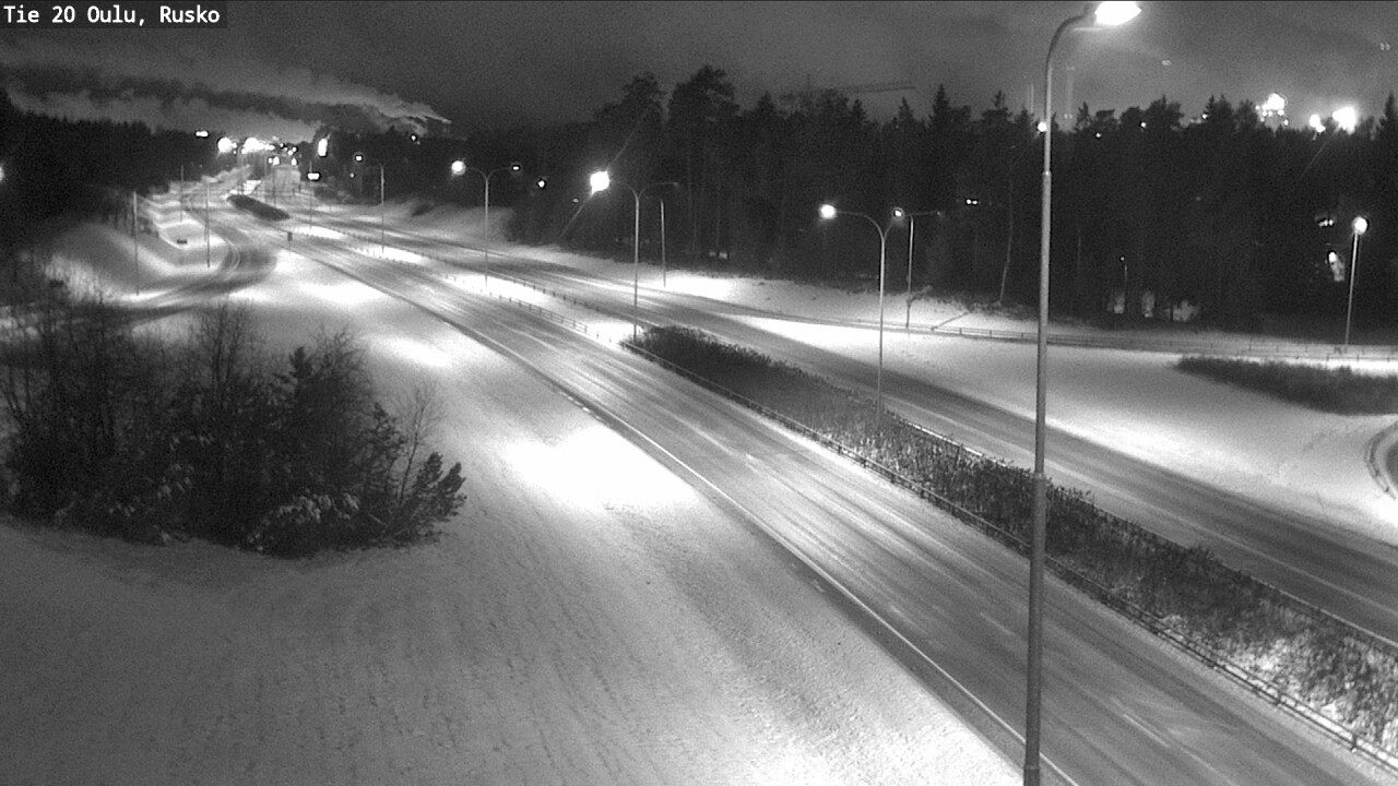 Weather Camera Image Väg 20 Uleåborg, Rusko, Oulu, Pohjois-Pohjanmaa