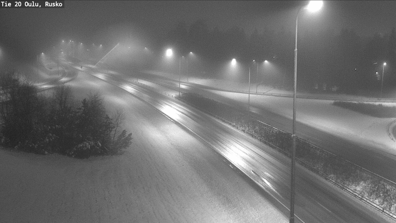 Weather Camera Image Väg 20 Uleåborg, Rusko, Oulu, Pohjois-Pohjanmaa