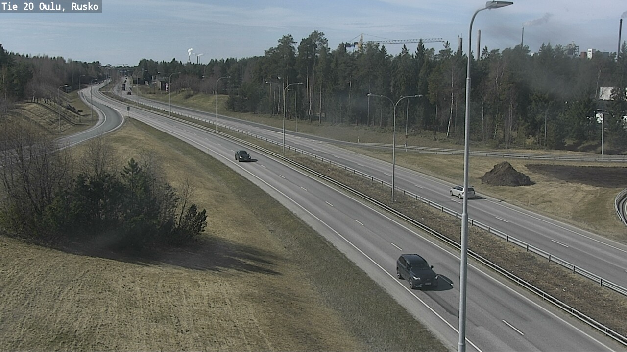 Weather Camera Image Väg 20 Uleåborg, Rusko, Oulu, Pohjois-Pohjanmaa