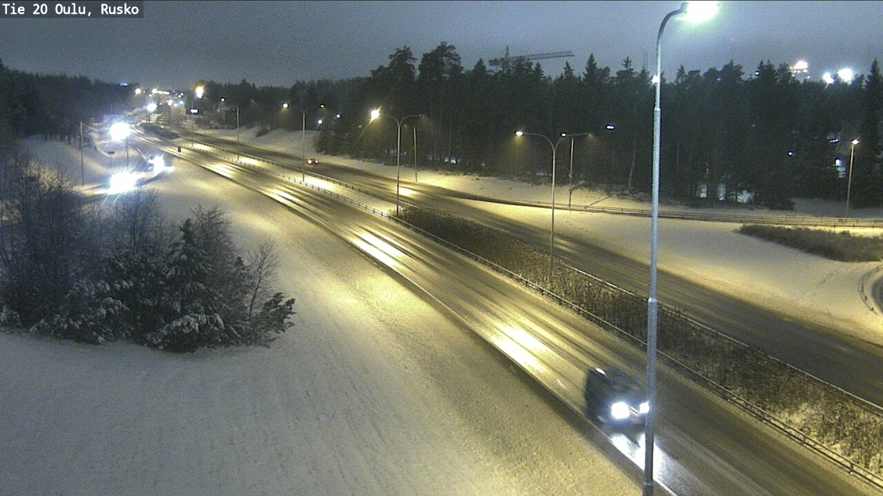 Weather Camera Image Väg 20 Uleåborg, Rusko, Oulu, Pohjois-Pohjanmaa