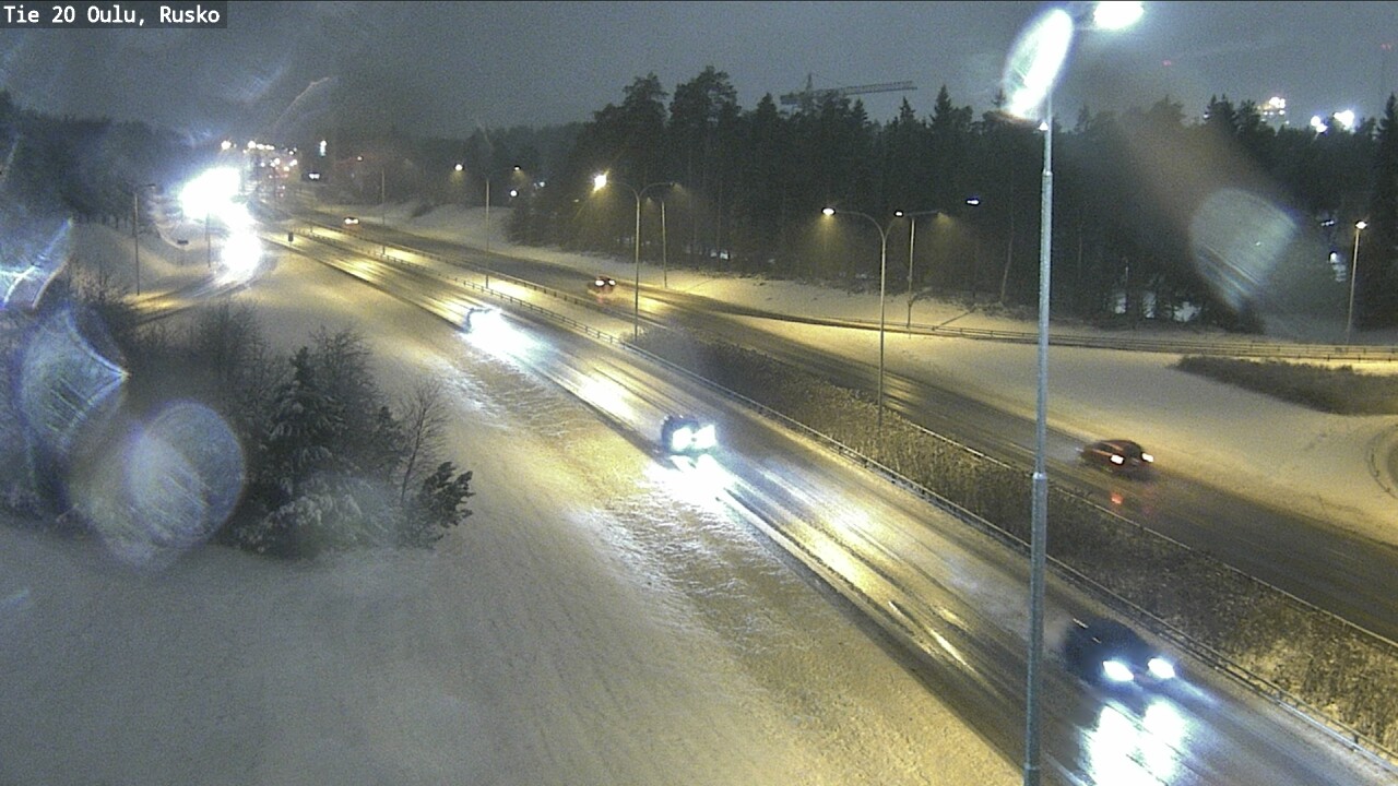 Weather Camera Image Väg 20 Uleåborg, Rusko, Oulu, Pohjois-Pohjanmaa