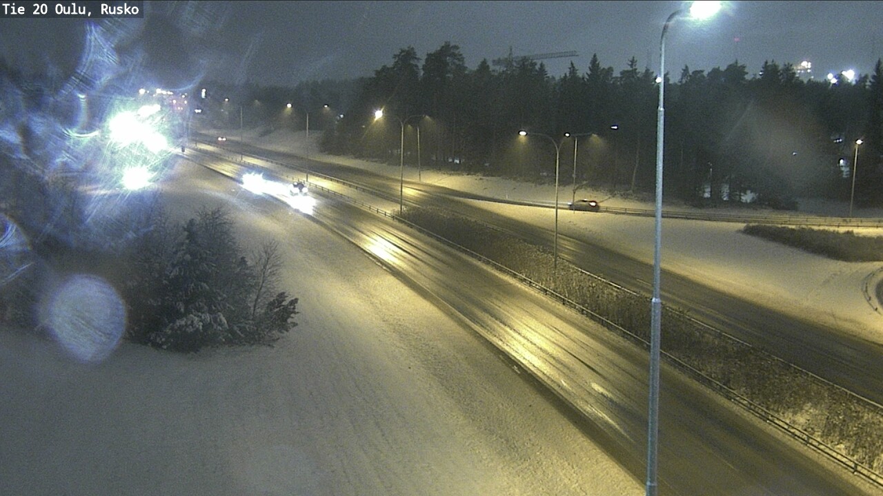 Weather Camera Image Väg 20 Uleåborg, Rusko, Oulu, Pohjois-Pohjanmaa