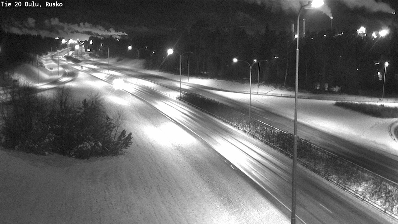 Weather Camera Image Väg 20 Uleåborg, Rusko, Oulu, Pohjois-Pohjanmaa