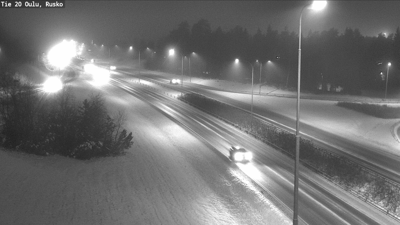 Weather Camera Image Väg 20 Uleåborg, Rusko, Oulu, Pohjois-Pohjanmaa
