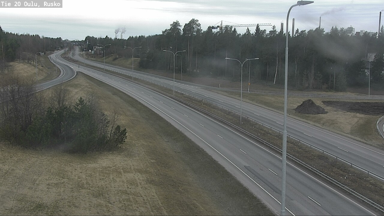 Weather Camera Image Väg 20 Uleåborg, Rusko, Oulu, Pohjois-Pohjanmaa