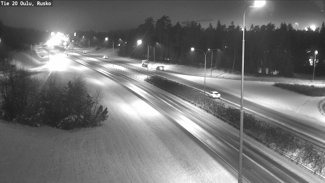 Weather Camera Image Väg 20 Uleåborg, Rusko, Oulu, Pohjois-Pohjanmaa