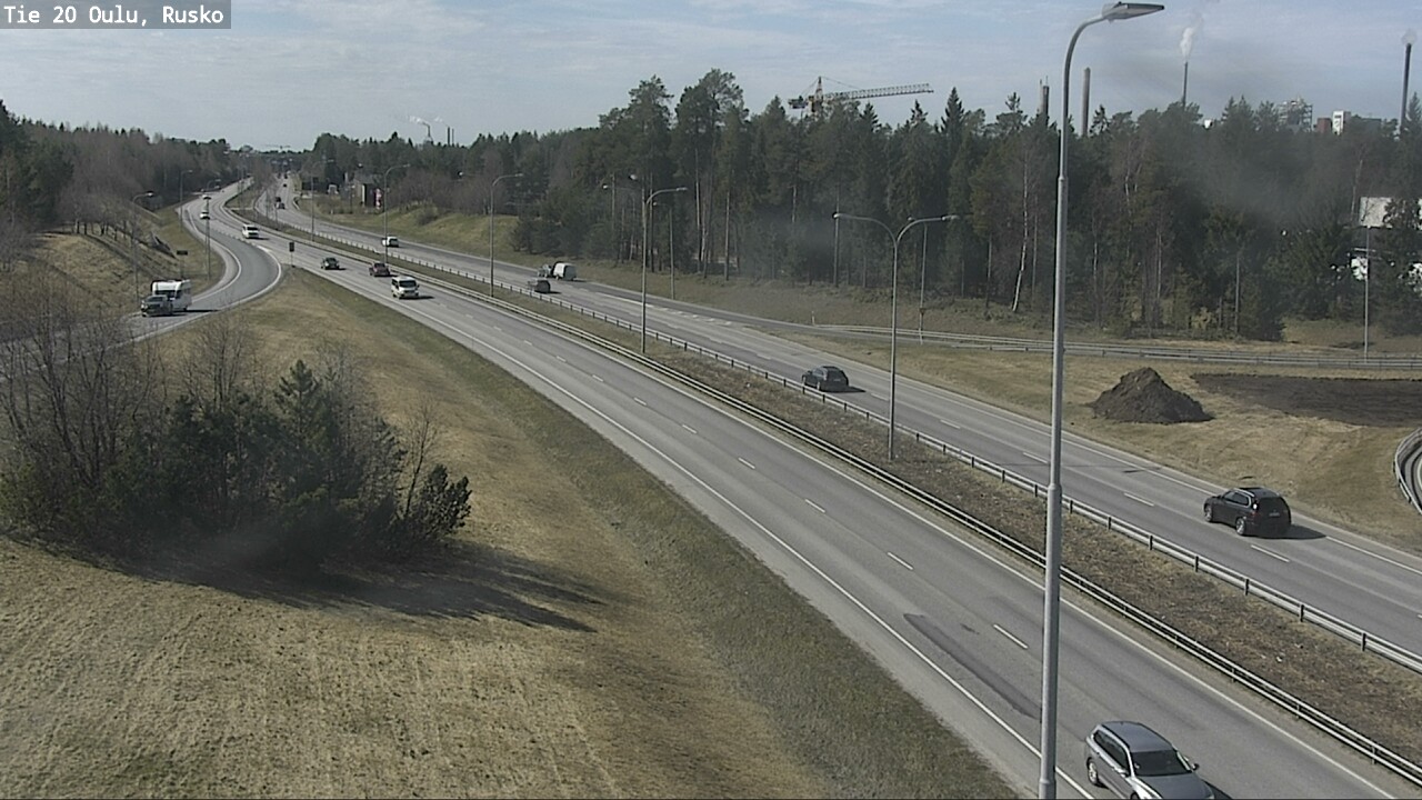 Weather Camera Image Väg 20 Uleåborg, Rusko, Oulu, Pohjois-Pohjanmaa