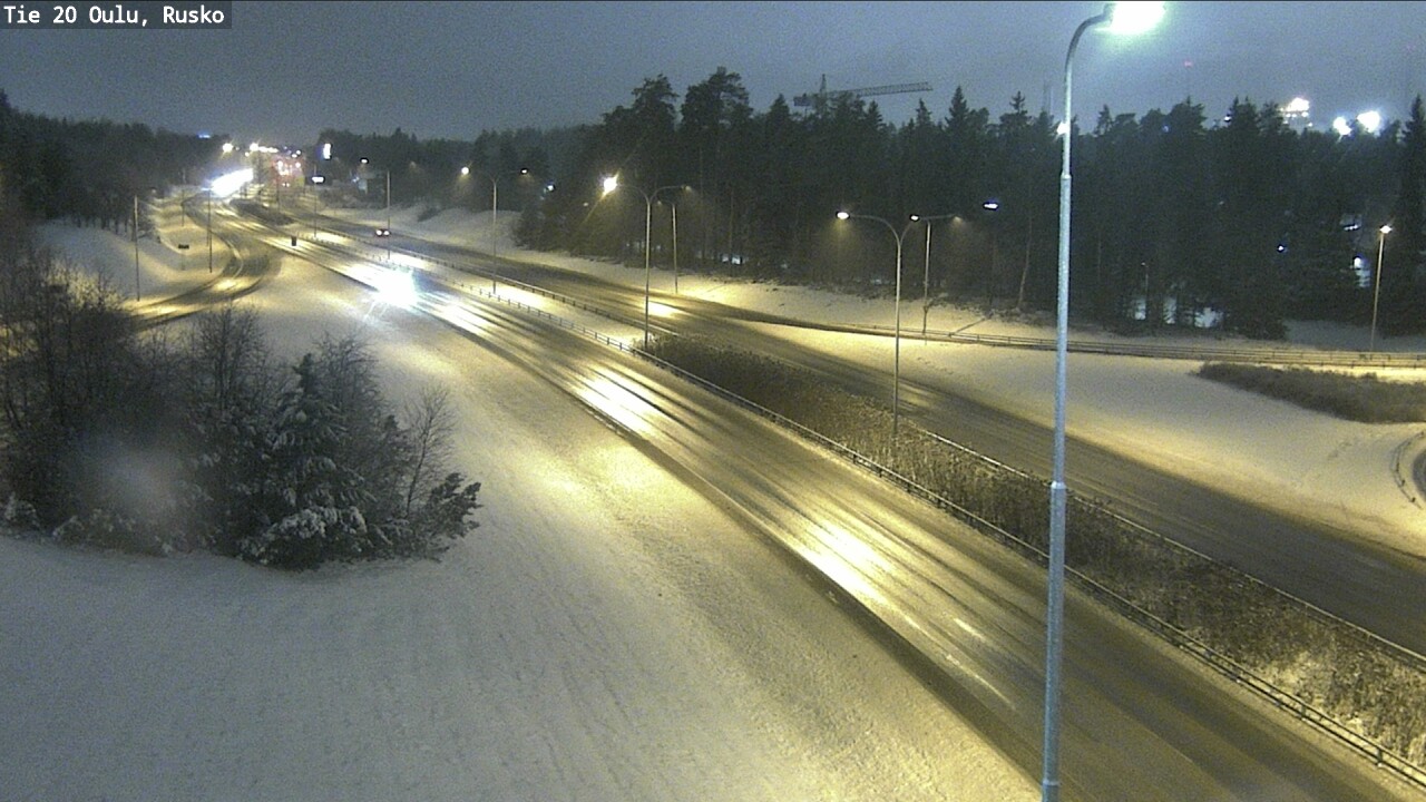 Weather Camera Image Väg 20 Uleåborg, Rusko, Oulu, Pohjois-Pohjanmaa