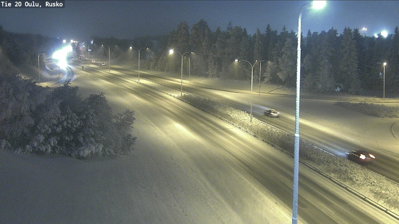 Weather Camera Image Road 20 Oulu, Rusko, Oulu, Pohjois-Pohjanmaa