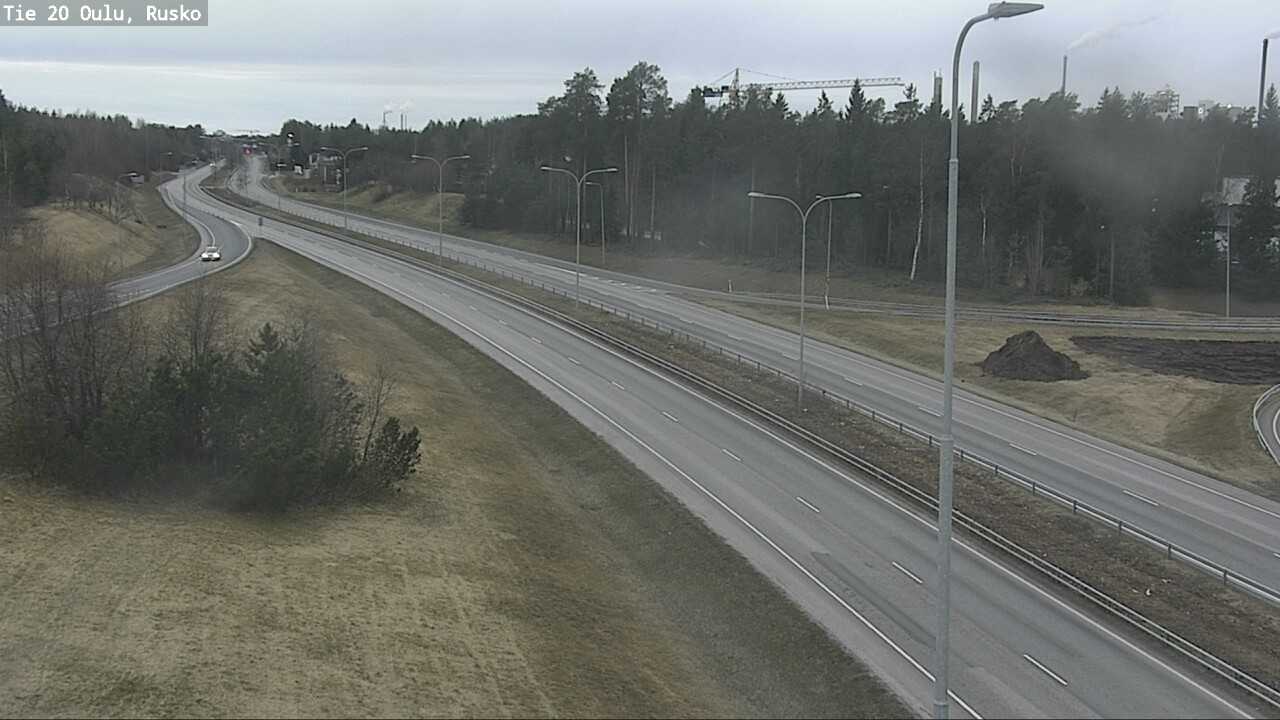 Weather Camera Image Väg 20 Uleåborg, Rusko, Oulu, Pohjois-Pohjanmaa