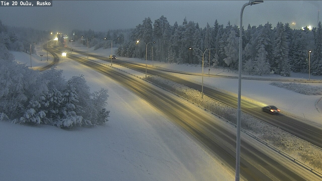 Weather Camera Image Road 20 Oulu, Rusko, Oulu, Pohjois-Pohjanmaa
