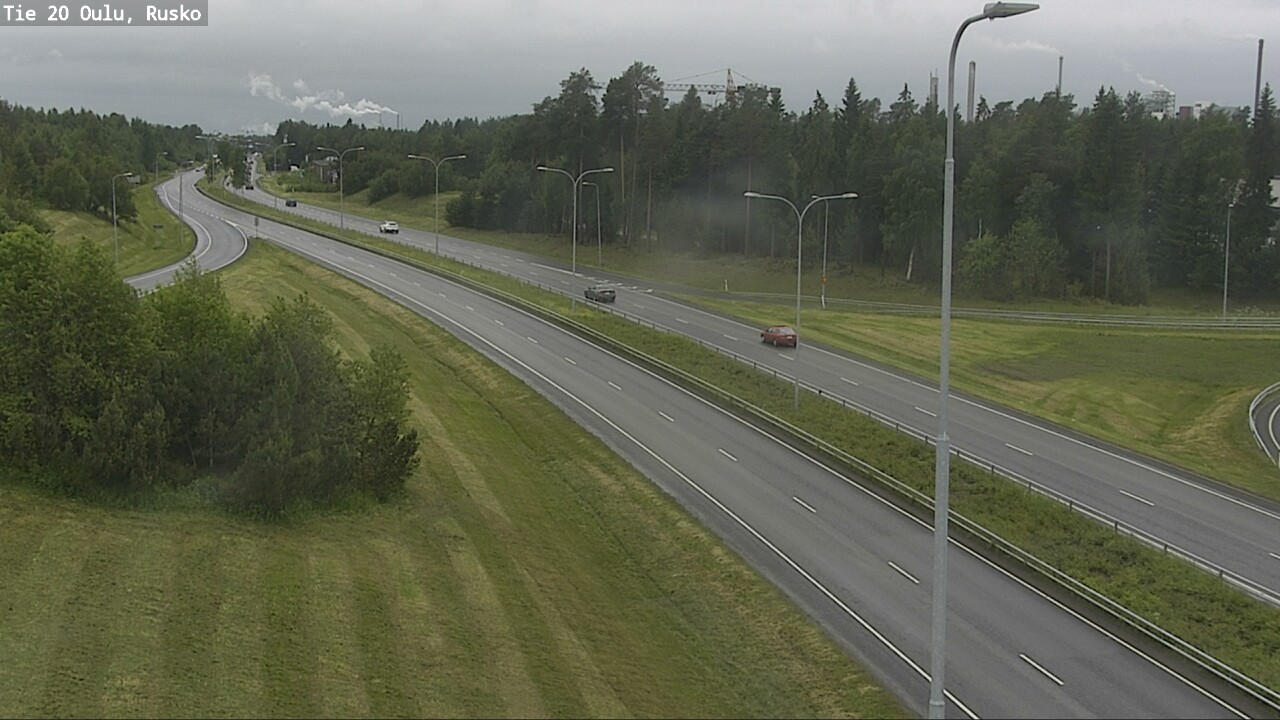 Weather Camera Image Väg 20 Uleåborg, Rusko, Oulu, Pohjois-Pohjanmaa