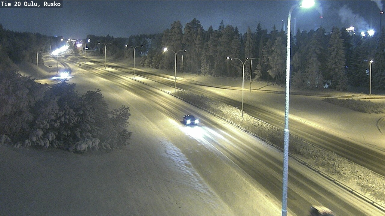 Weather Camera Image Road 20 Oulu, Rusko, Oulu, Pohjois-Pohjanmaa