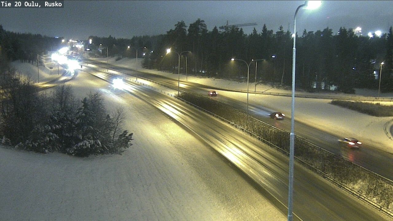 Weather Camera Image Väg 20 Uleåborg, Rusko, Oulu, Pohjois-Pohjanmaa