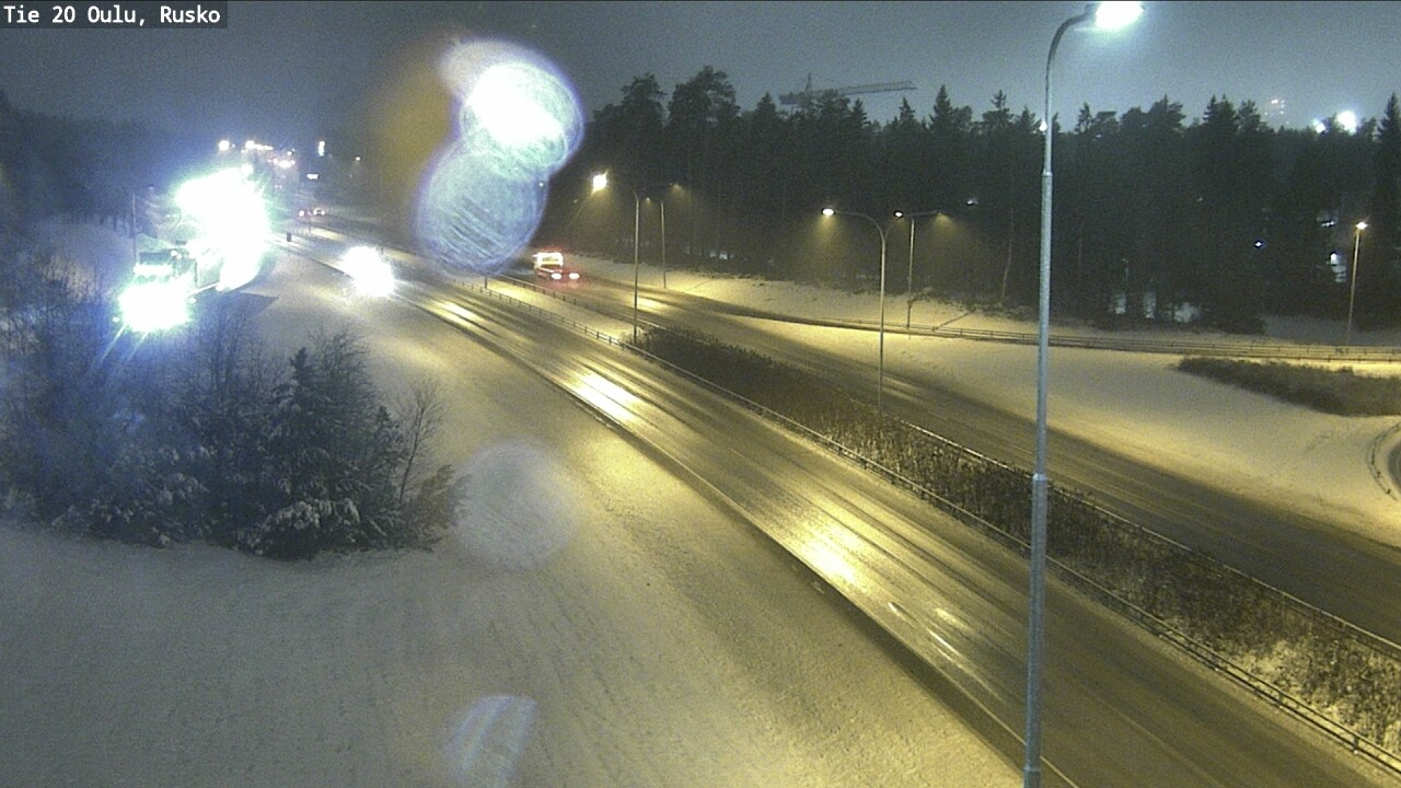 Weather Camera Image Väg 20 Uleåborg, Rusko, Oulu, Pohjois-Pohjanmaa