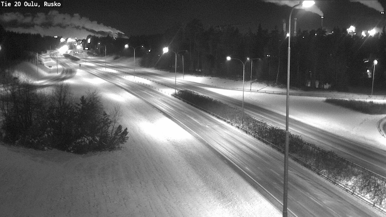 Weather Camera Image Väg 20 Uleåborg, Rusko, Oulu, Pohjois-Pohjanmaa