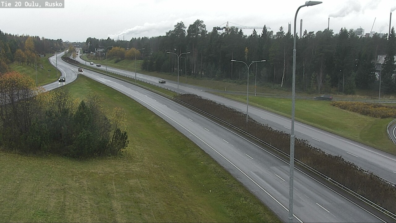 Weather Camera Image Väg 20 Uleåborg, Rusko, Oulu, Pohjois-Pohjanmaa