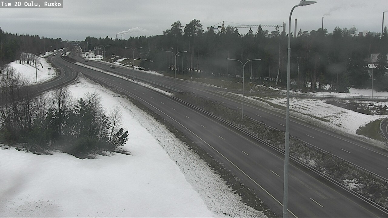 Weather Camera Image Road 20 Oulu, Rusko, Oulu, Pohjois-Pohjanmaa