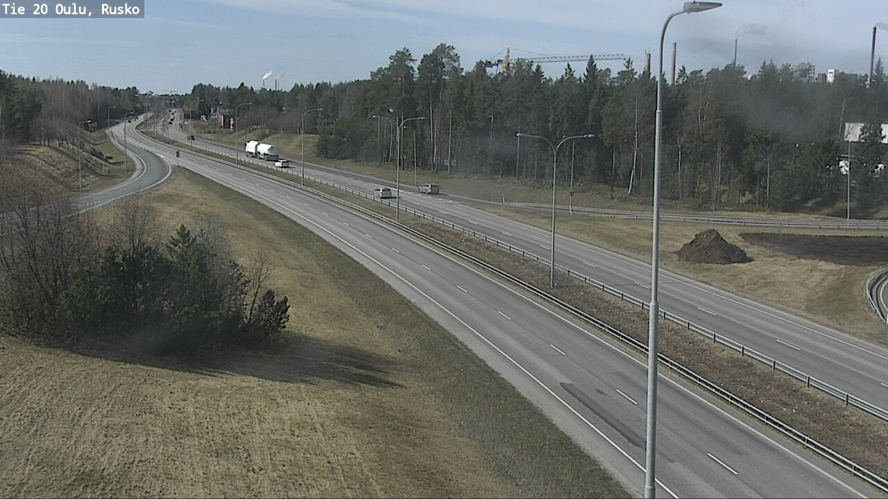 Weather Camera Image Väg 20 Uleåborg, Rusko, Oulu, Pohjois-Pohjanmaa