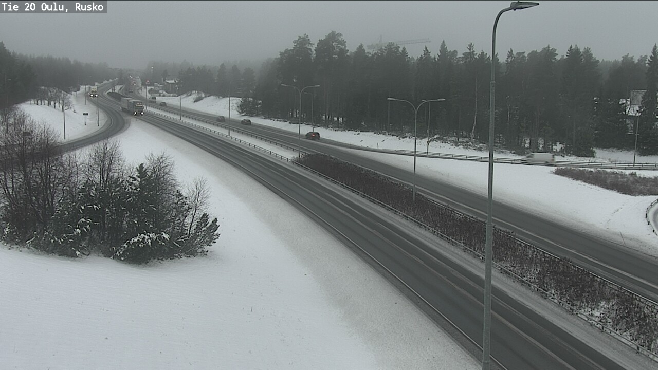Weather Camera Image Väg 20 Uleåborg, Rusko, Oulu, Pohjois-Pohjanmaa