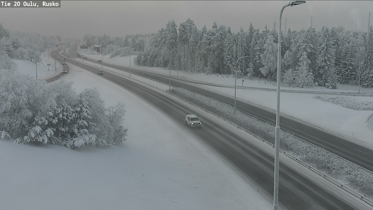 Weather Camera Image Road 20 Oulu, Rusko, Oulu, Pohjois-Pohjanmaa