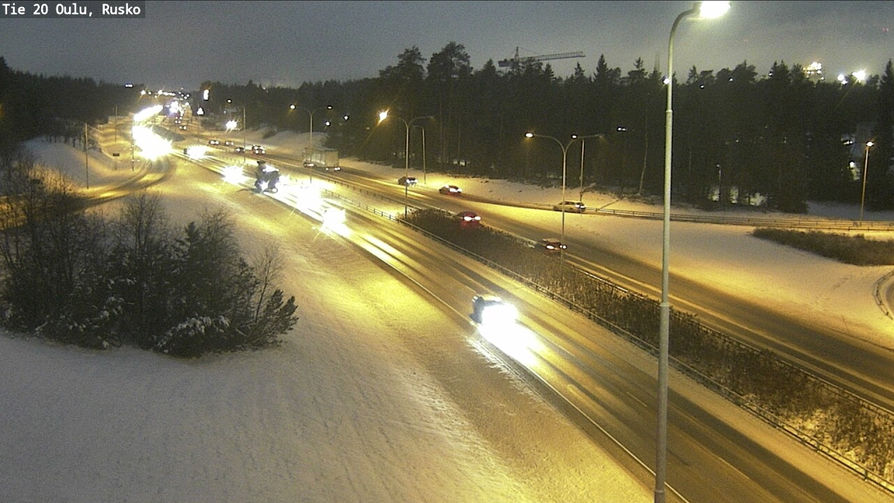 Weather Camera Image Road 20 Oulu, Rusko, Oulu, Pohjois-Pohjanmaa