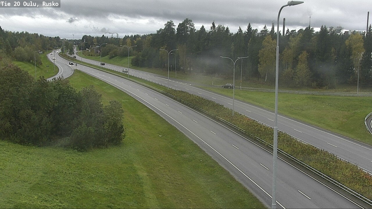 Weather Camera Image Väg 20 Uleåborg, Rusko, Oulu, Pohjois-Pohjanmaa