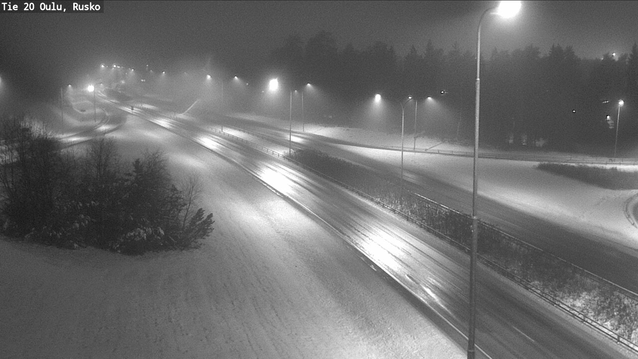 Weather Camera Image Väg 20 Uleåborg, Rusko, Oulu, Pohjois-Pohjanmaa