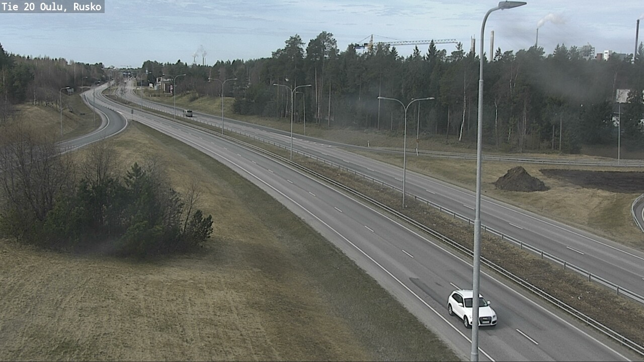 Weather Camera Image Väg 20 Uleåborg, Rusko, Oulu, Pohjois-Pohjanmaa
