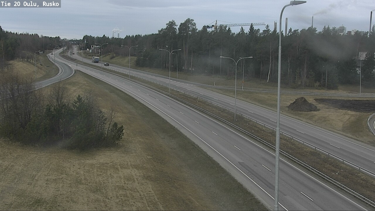 Weather Camera Image Väg 20 Uleåborg, Rusko, Oulu, Pohjois-Pohjanmaa