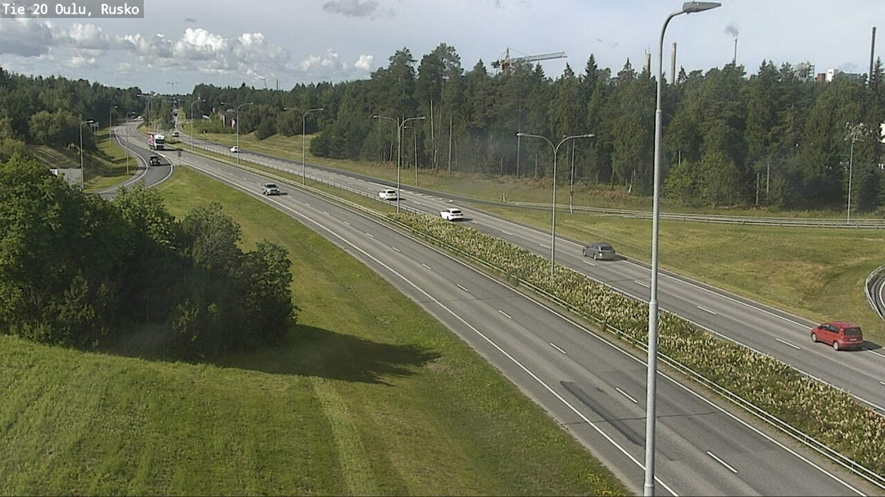 Weather Camera Image Road 20 Oulu, Rusko, Oulu, Pohjois-Pohjanmaa