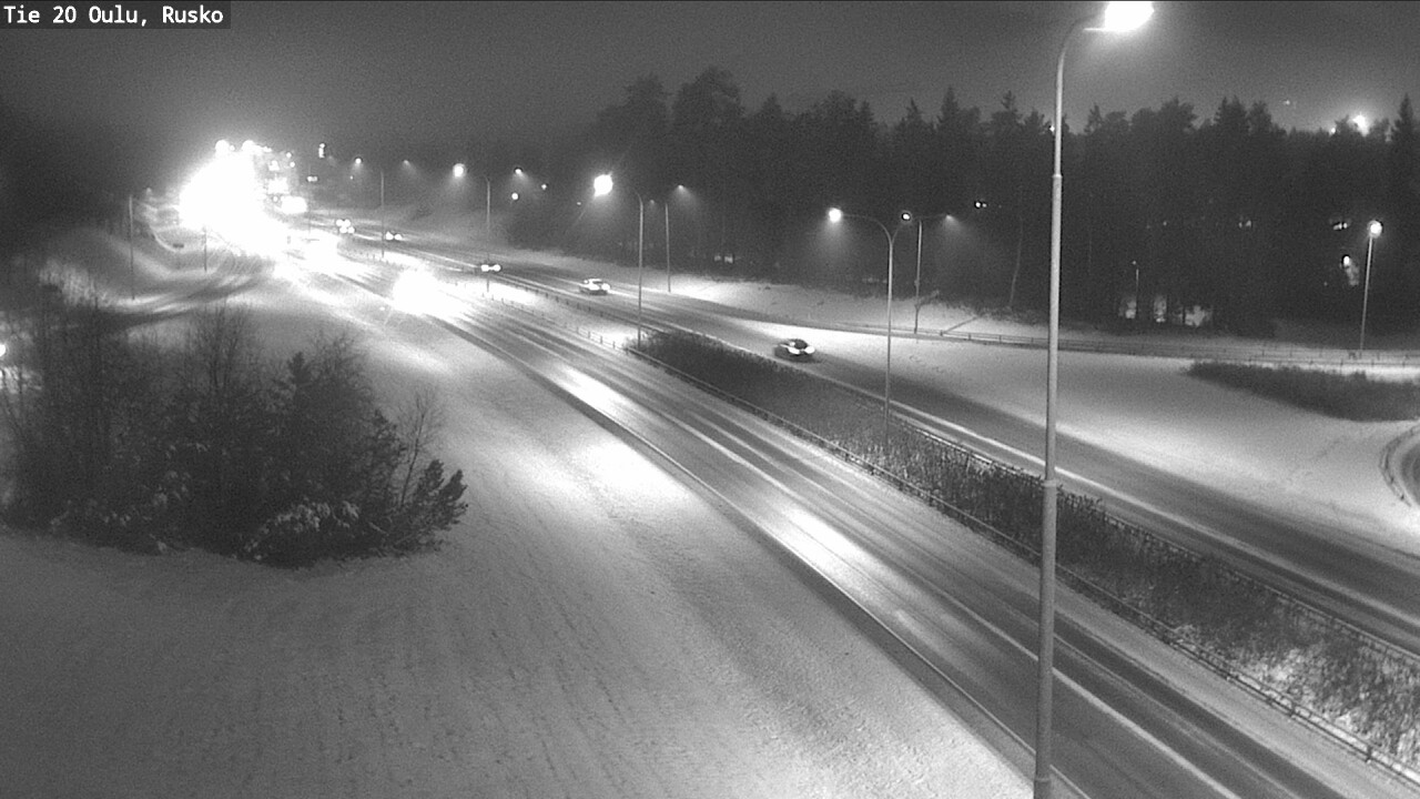 Weather Camera Image Väg 20 Uleåborg, Rusko, Oulu, Pohjois-Pohjanmaa