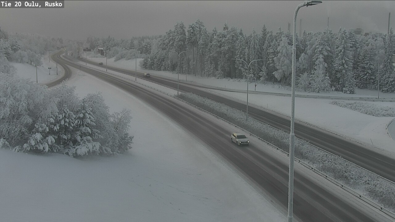 Weather Camera Image Road 20 Oulu, Rusko, Oulu, Pohjois-Pohjanmaa