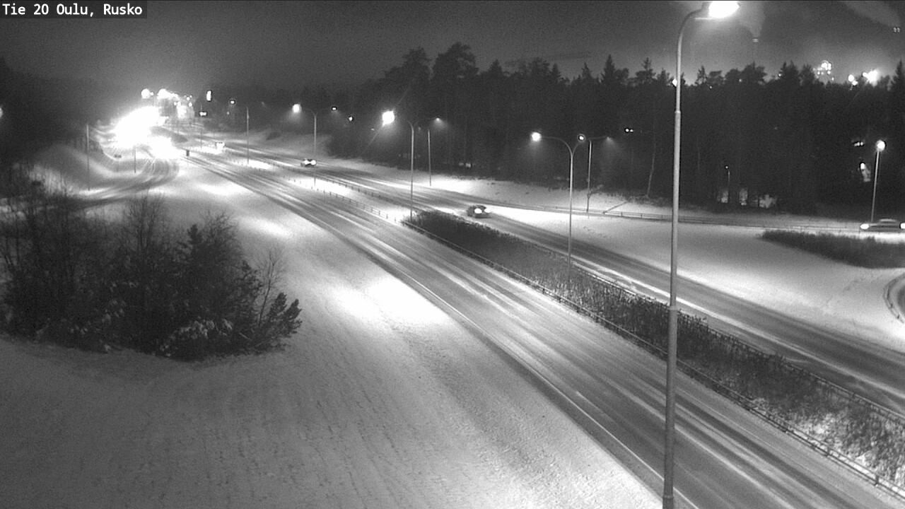 Weather Camera Image Väg 20 Uleåborg, Rusko, Oulu, Pohjois-Pohjanmaa