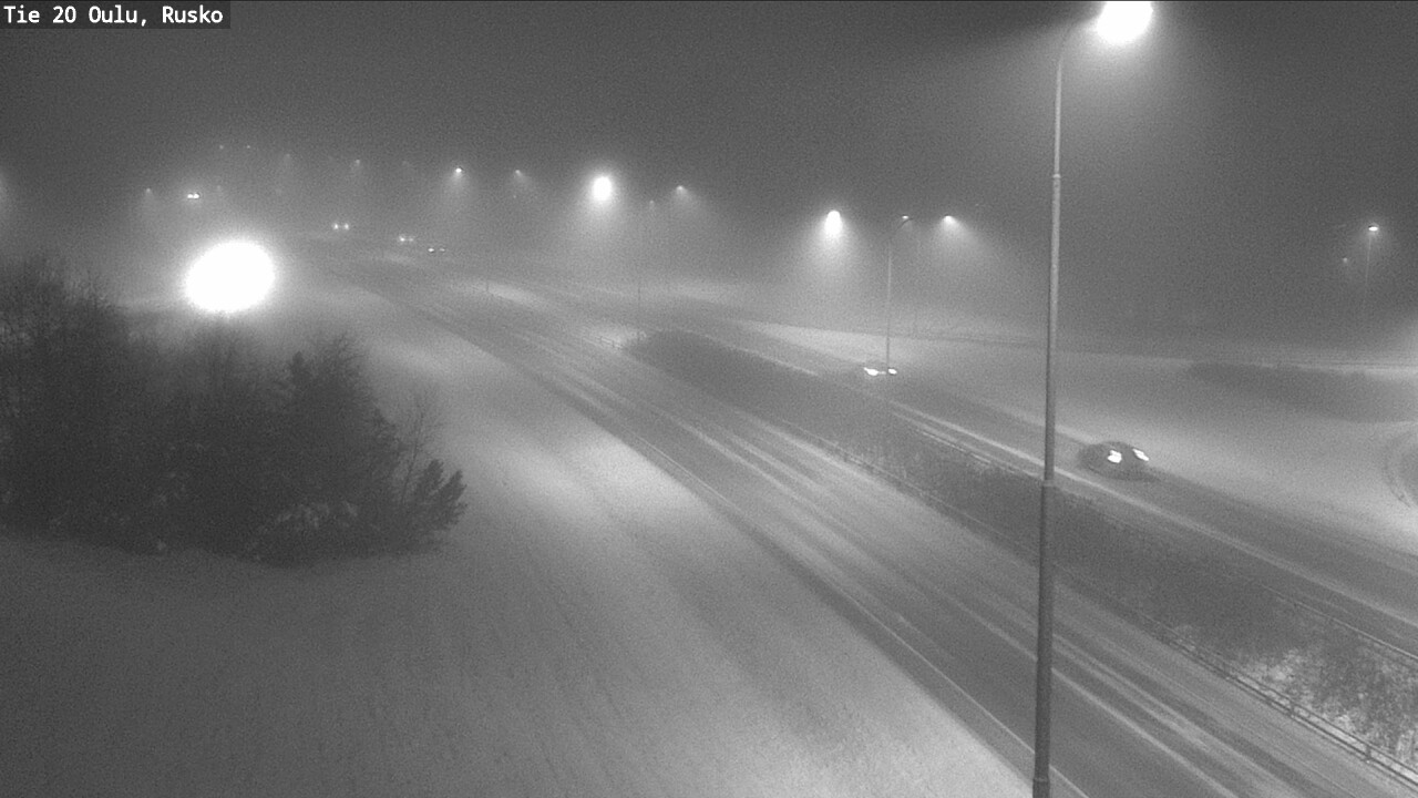 Weather Camera Image Väg 20 Uleåborg, Rusko, Oulu, Pohjois-Pohjanmaa