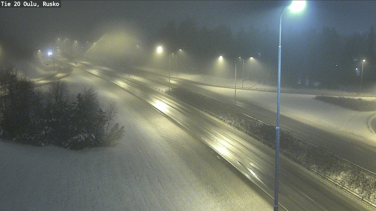 Weather Camera Image Väg 20 Uleåborg, Rusko, Oulu, Pohjois-Pohjanmaa