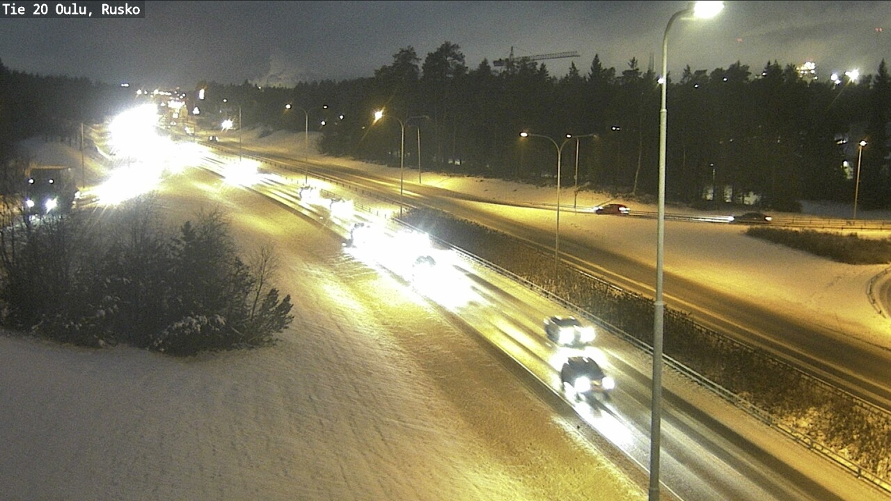 Weather Camera Image Road 20 Oulu, Rusko, Oulu, Pohjois-Pohjanmaa
