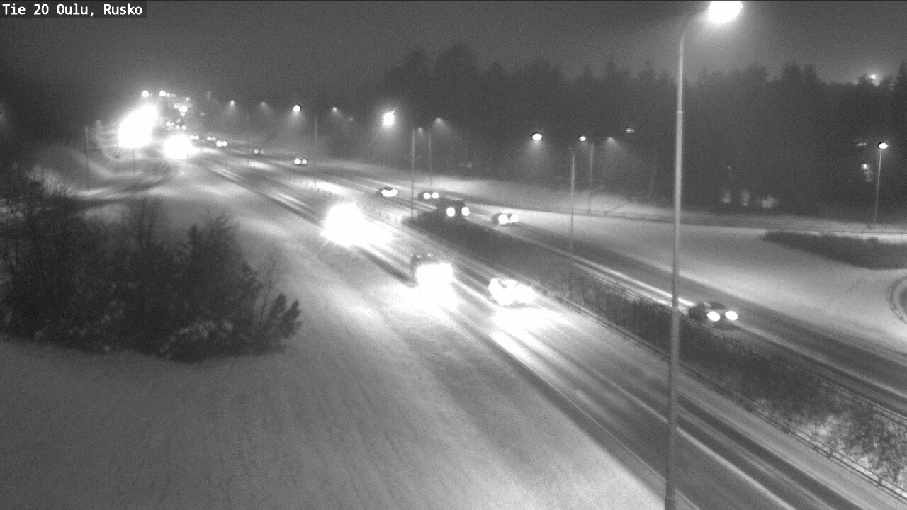 Weather Camera Image Väg 20 Uleåborg, Rusko, Oulu, Pohjois-Pohjanmaa